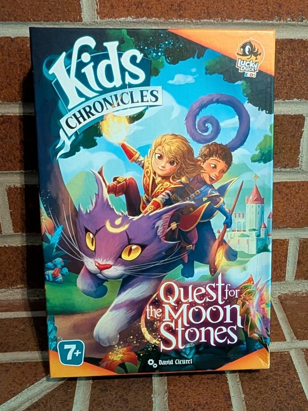 Kids Chronicles Quest for the Moon Stones Board Game Lucky Duck Games Complete 7